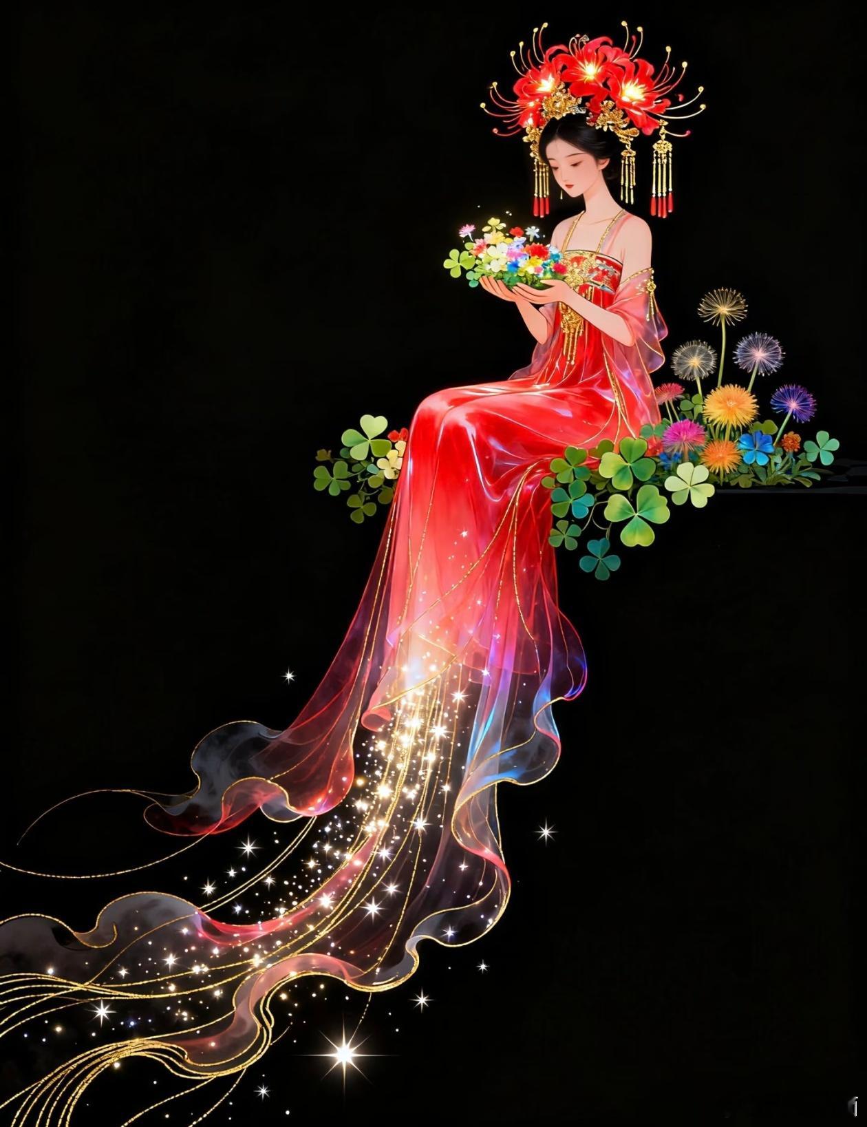 幸运仙子，只有幸运的小仙女才会有幸看到她的真容。点赞，守护幸运，保住幸运吧。