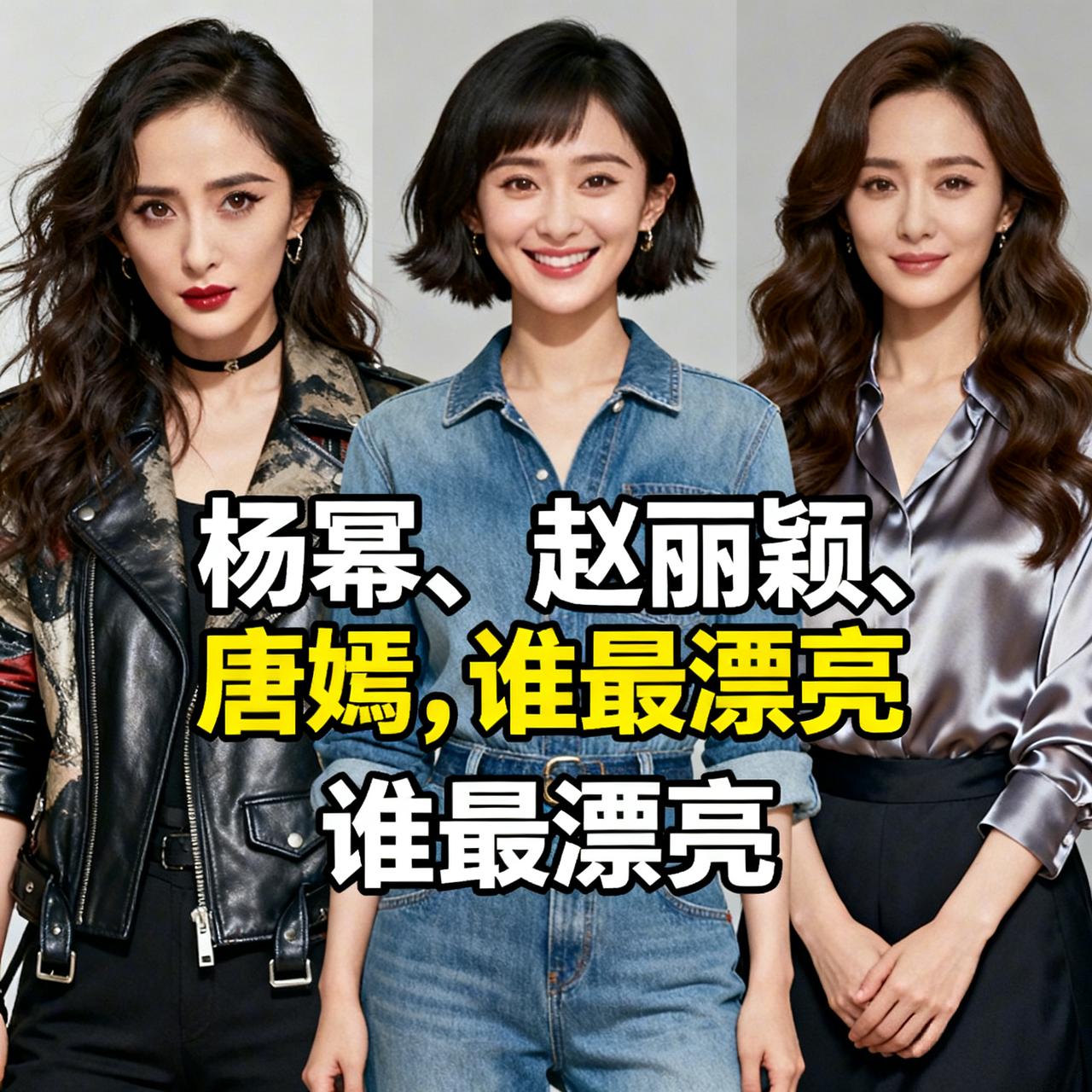 杨幂、赵丽颖、唐嫣，谁才是你的审美C位？在娱乐圈这片绚烂星空中，杨幂、赵丽颖、