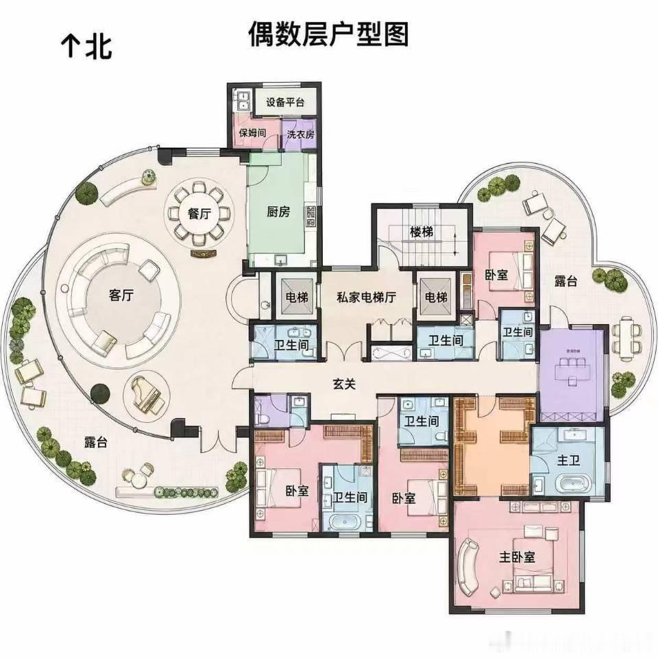 懋源440平户型图，容易迷路的户型北京楼市需要更多这样的突破性产品​​​