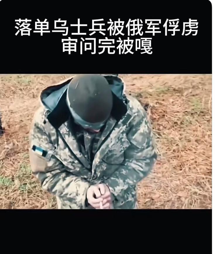 落到乌克兰士兵被俄军俘虏，审完后被一个子弹解决！有人为这个士兵求情：放了他吧，他