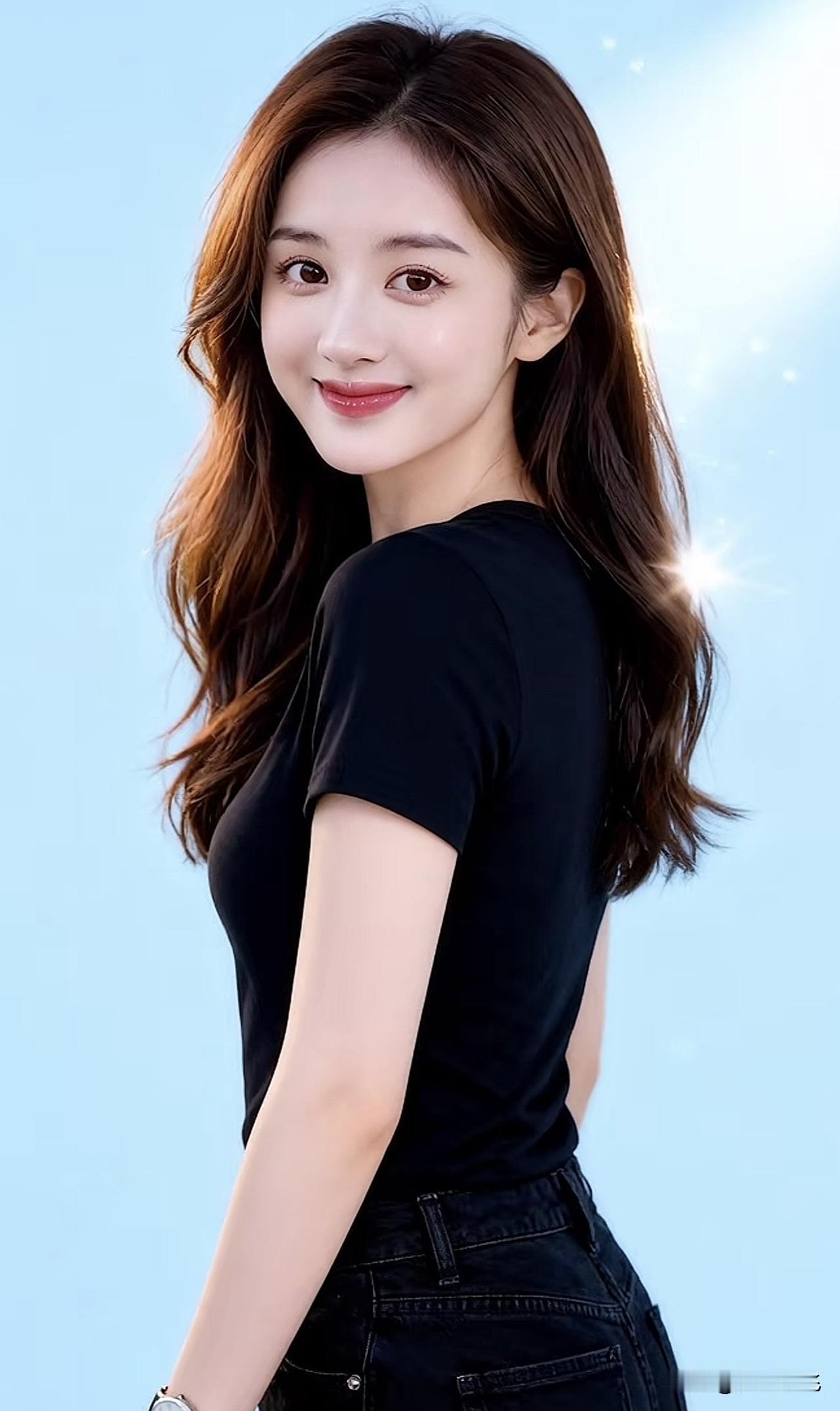 甜美少女风，温柔笑容，元气满满！🌞💖温柔治愈款美女温柔甜美少女纯真少女感