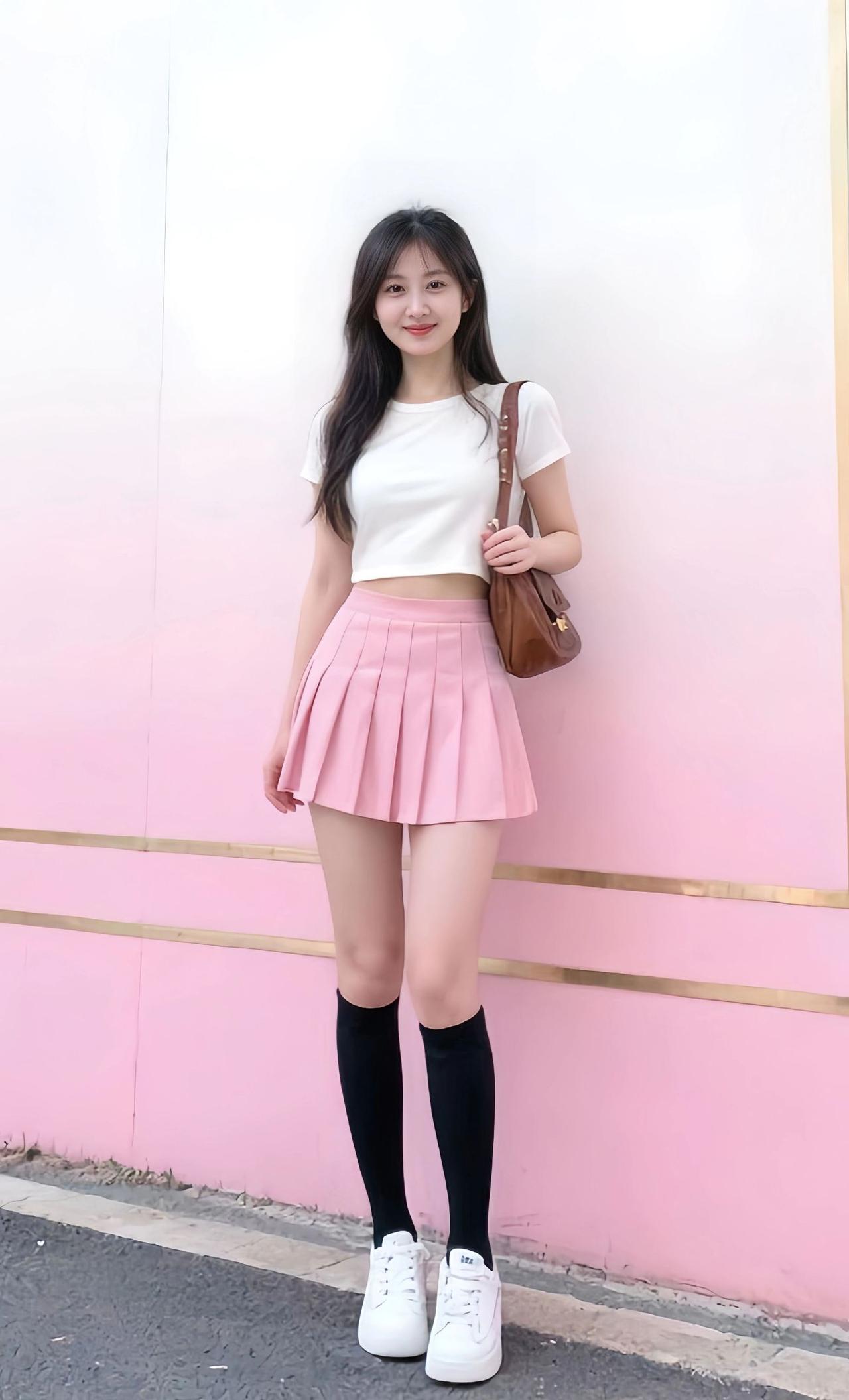 这姑娘穿得真可爱！