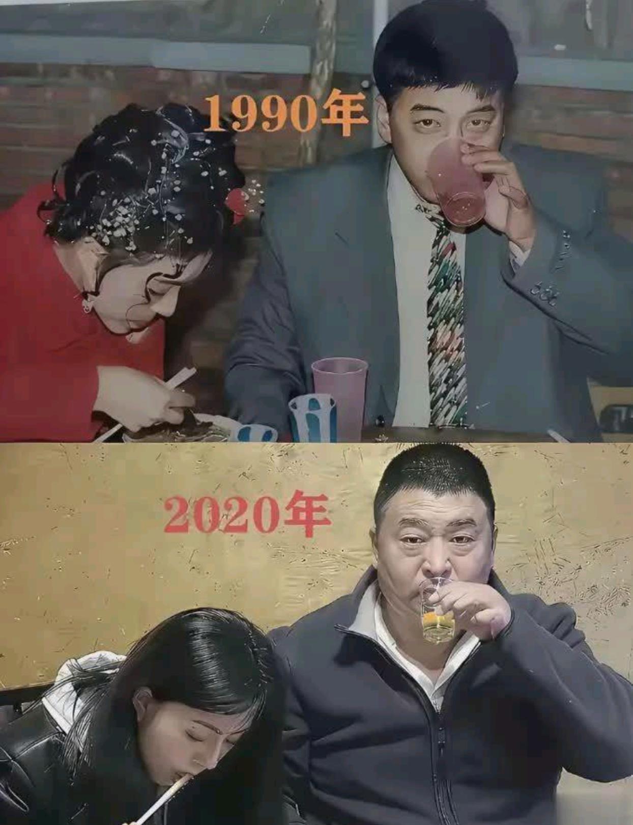 闺女跟老妈一个模子刻出来的