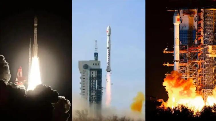 三发火箭，一日升空！中国航天创下“一日三发”新纪录。 昨天，中国航天上演了震撼