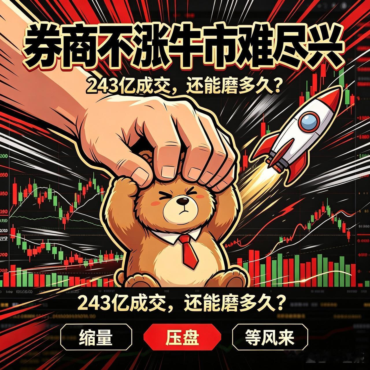 还是券商！还是券商！还是券商！😮‍💨券商不涨，牛市难尽兴⭐️今天券