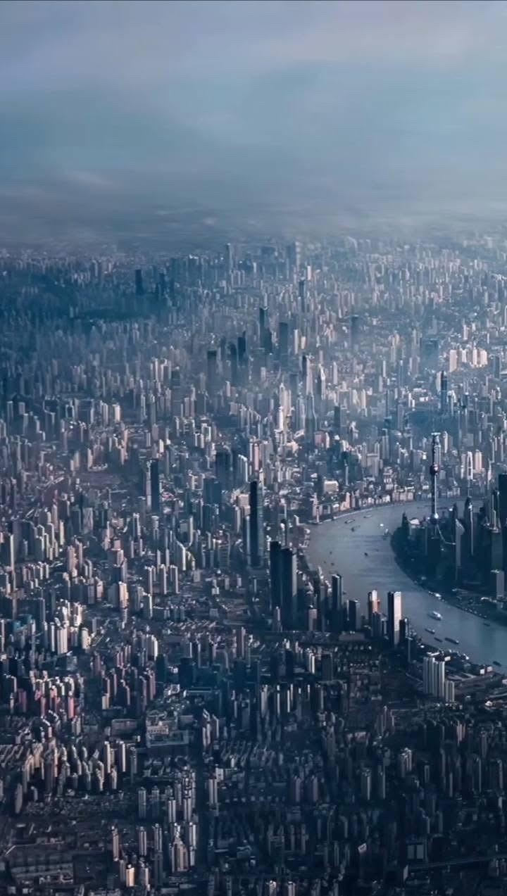 鸟瞰上海.