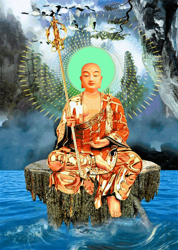 地藏菩萨灭定业真言：唵，钵啰末邻陀宁娑婆诃！祈愿大众安康，万事顺遂，国泰民安