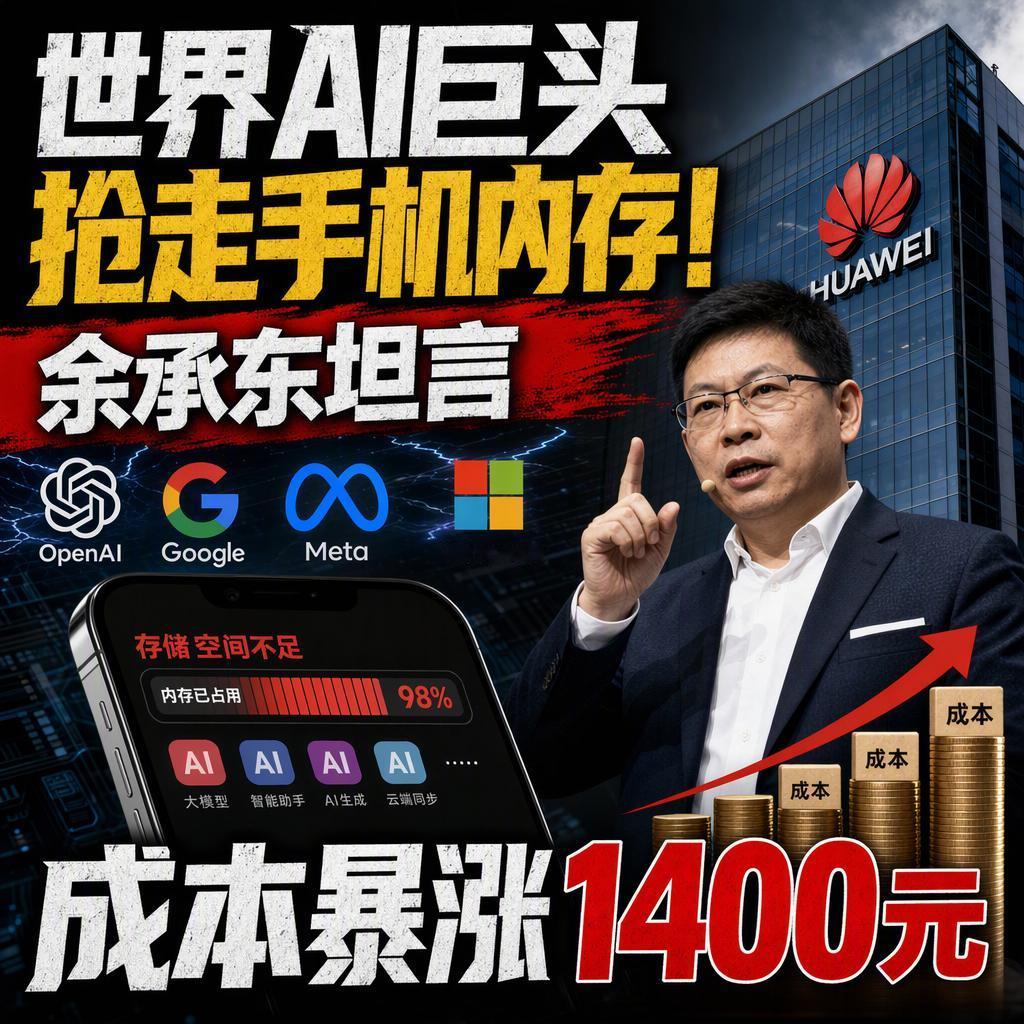 国庆第一天准备换机的人，可能得先把钱包捂紧了。10月1日，余承东说了句大实话：