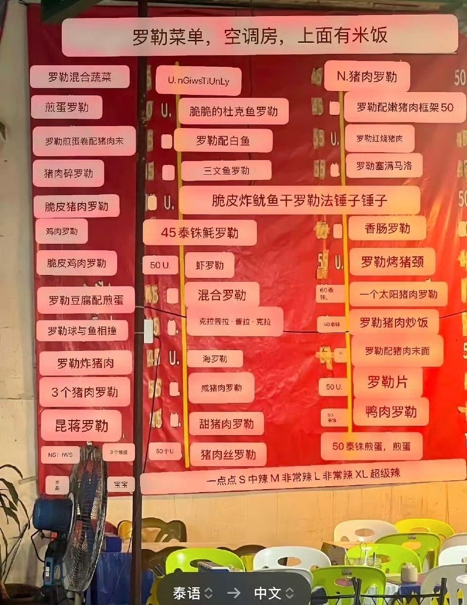 泰国的中文菜单受众群体到底是谁泰国华人社群约有八百五十多万，占泰国总人口的10%