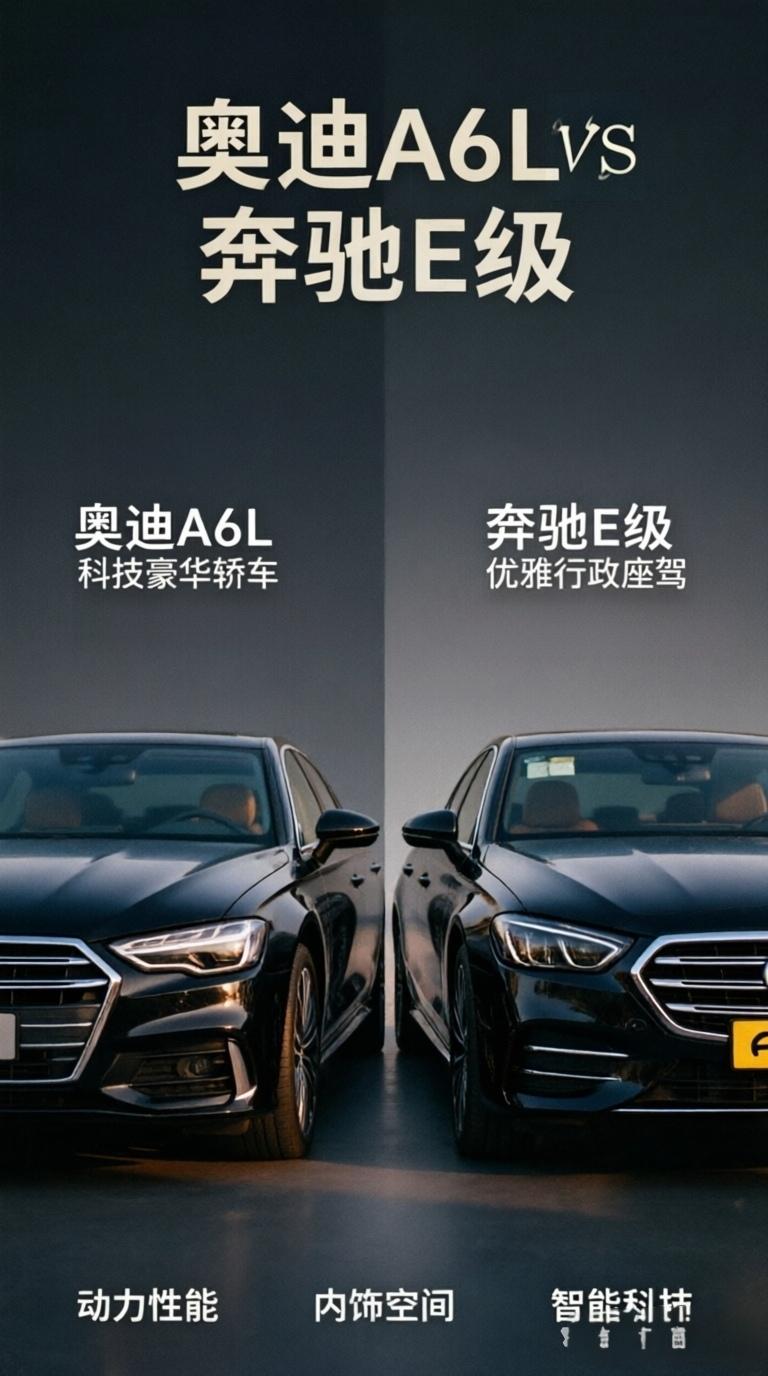 奥迪A6L45TFSI遇上奔驰E260L，这两台德系中大型豪华轿车怎么选