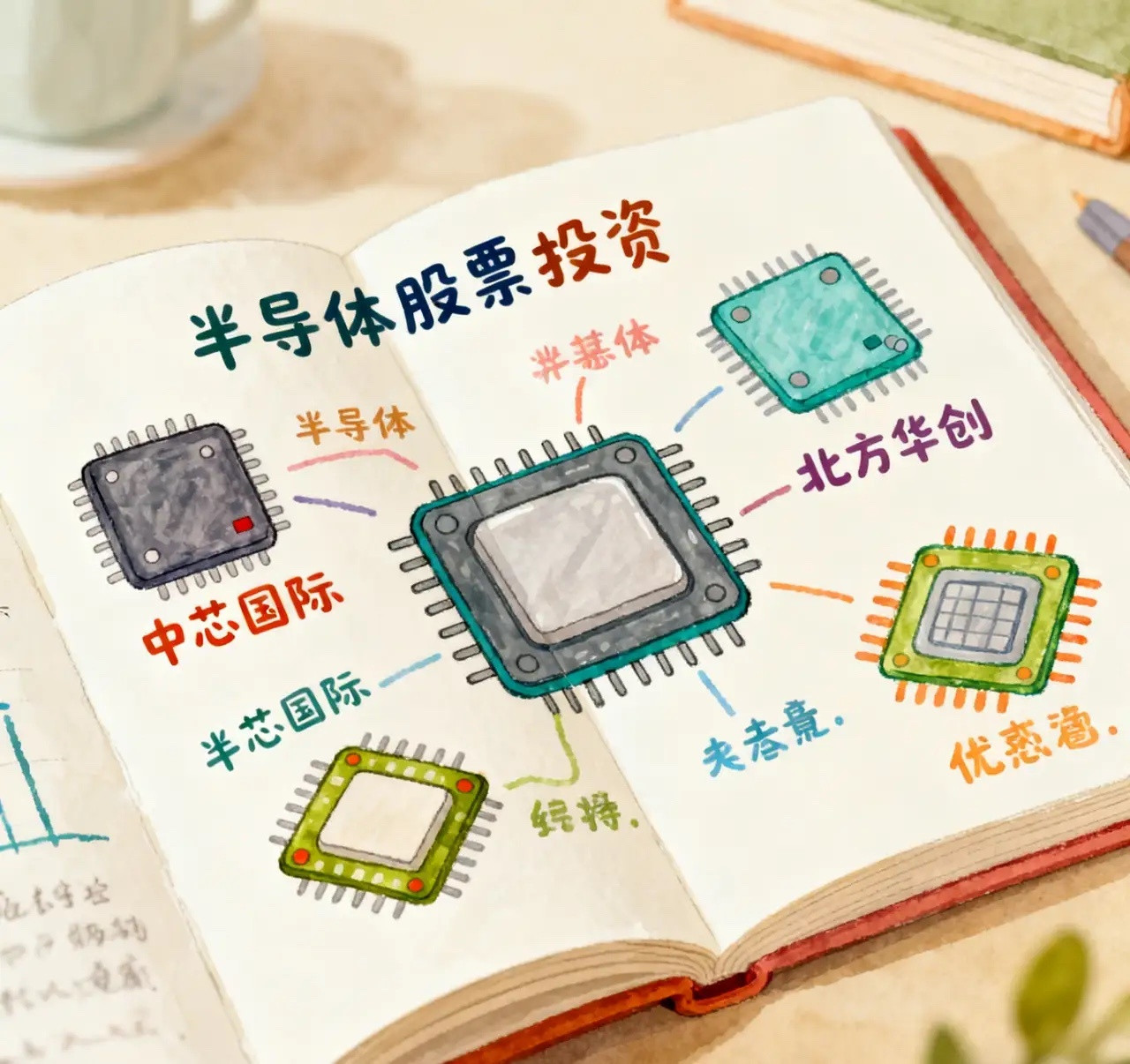 半导体长期布局核心标的，瞄准5大领域龙头AI、5G与国产替代浪潮下，半导体产业链