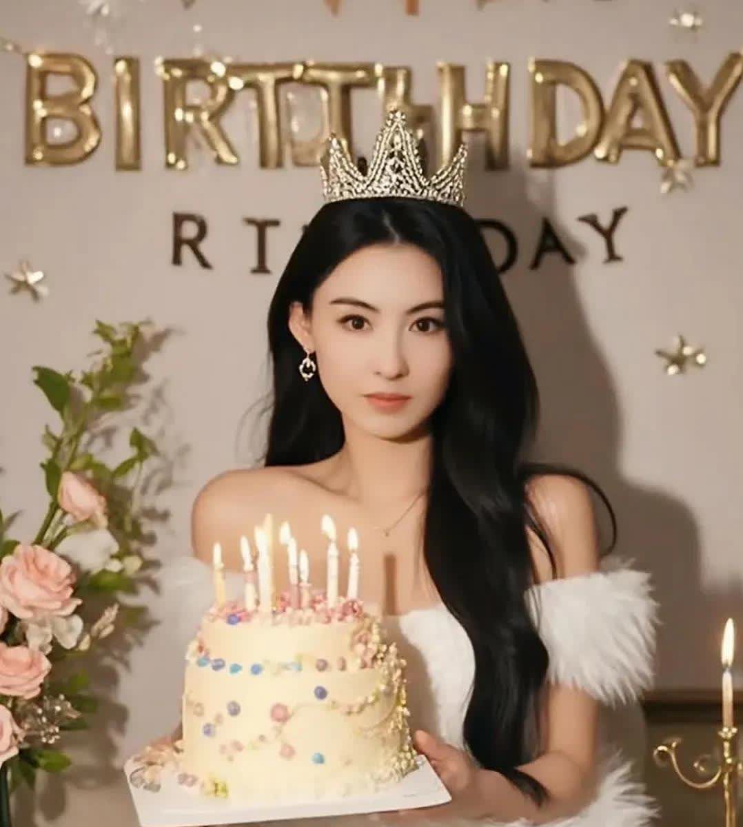 有网友发图祝张柏芝生日快乐！我也来凑个热闹，但是不得不说，他把张柏芝拍的太精致，