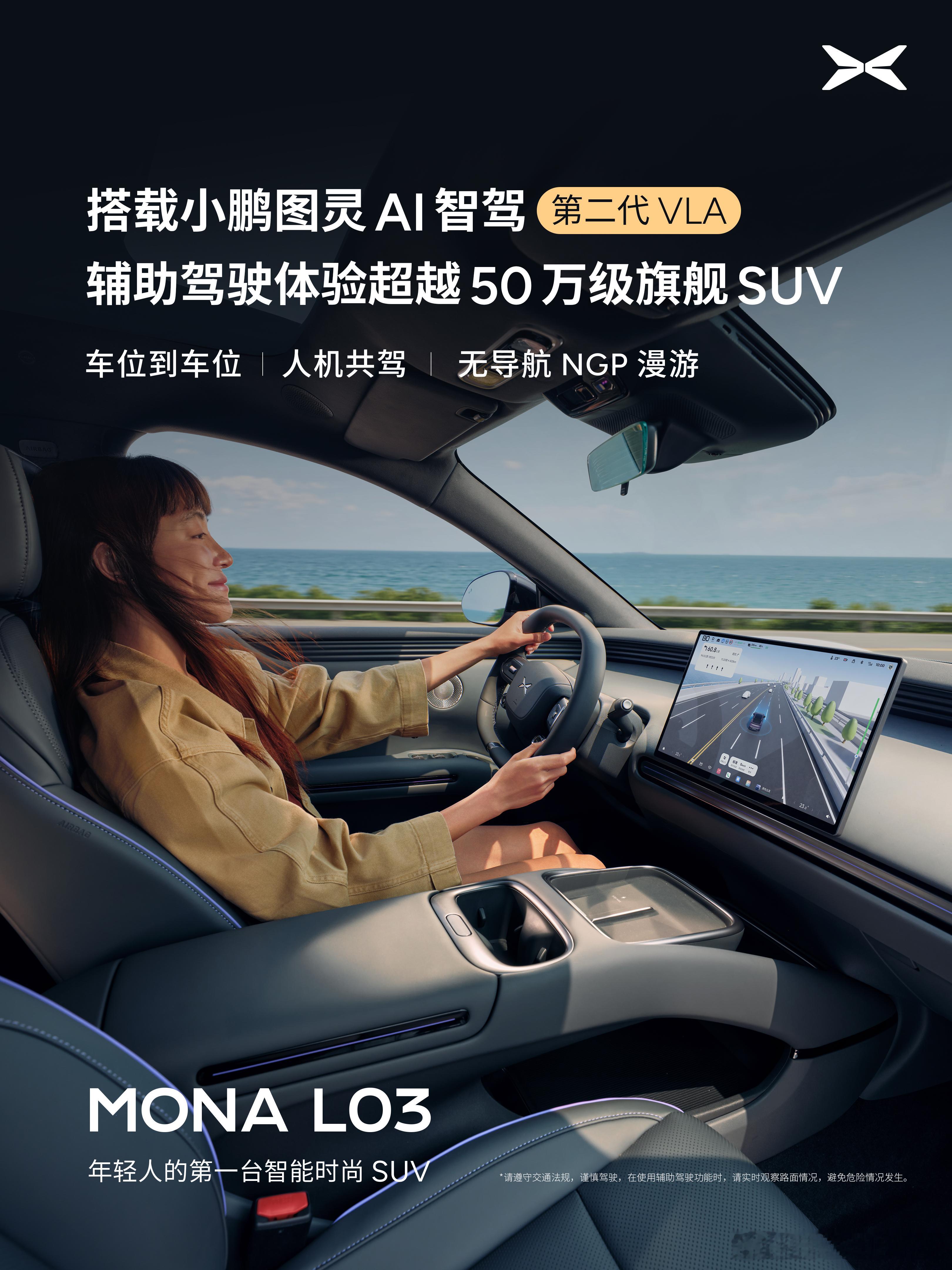 小鹏MONAL03标准的第二代VLA，1500TOPS算力，这应该是该价位算