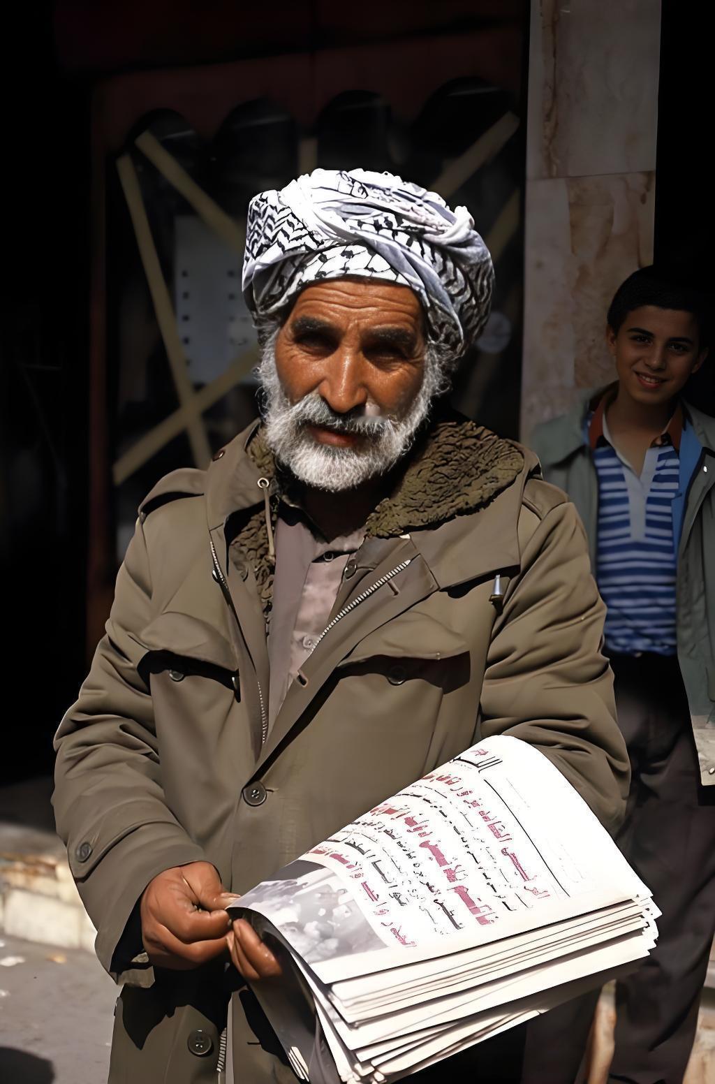 伊拉克老人的话，让人肃然起敬。他对着镜头表示，敢跟美国硬碰硬的，大国有位非常