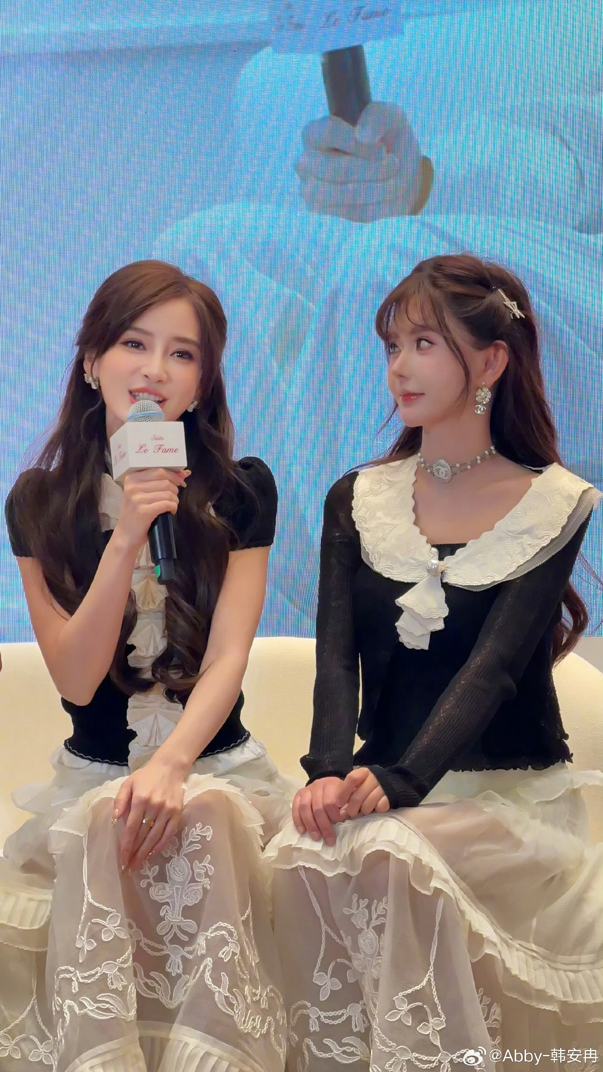 Angelababy韩安冉同框baby的颜值真的绝了，每次出场都让人眼前一亮