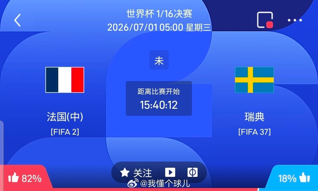 【足球】周二078世界杯推荐：法国VS瑞典世界杯：法国VS瑞典时间：2026-0