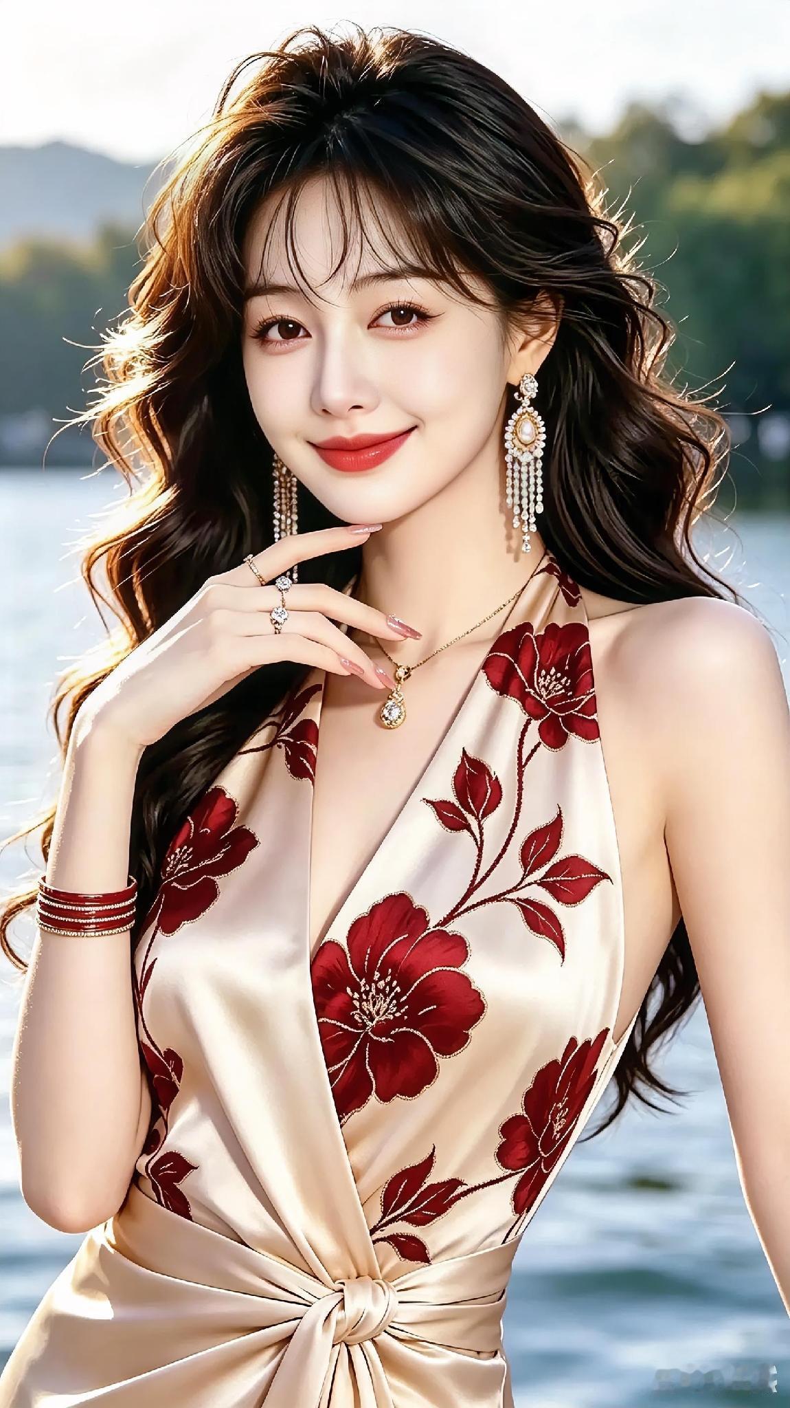 你喜欢这样有气质，性感妩媚动人的美女吗？我只有去做个梦！梦里啥都有。