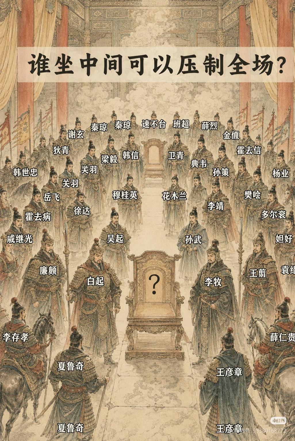 中国历史上的武将谁排第一中国历史上战乱纷飞，出名的武将层出不穷。勇猛如吕布，儒