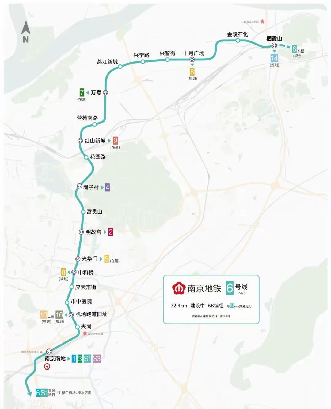 南京地铁6号线不载客试运行快结束啦，而且它和机场S1号线贯通运营，这可太牛了！原