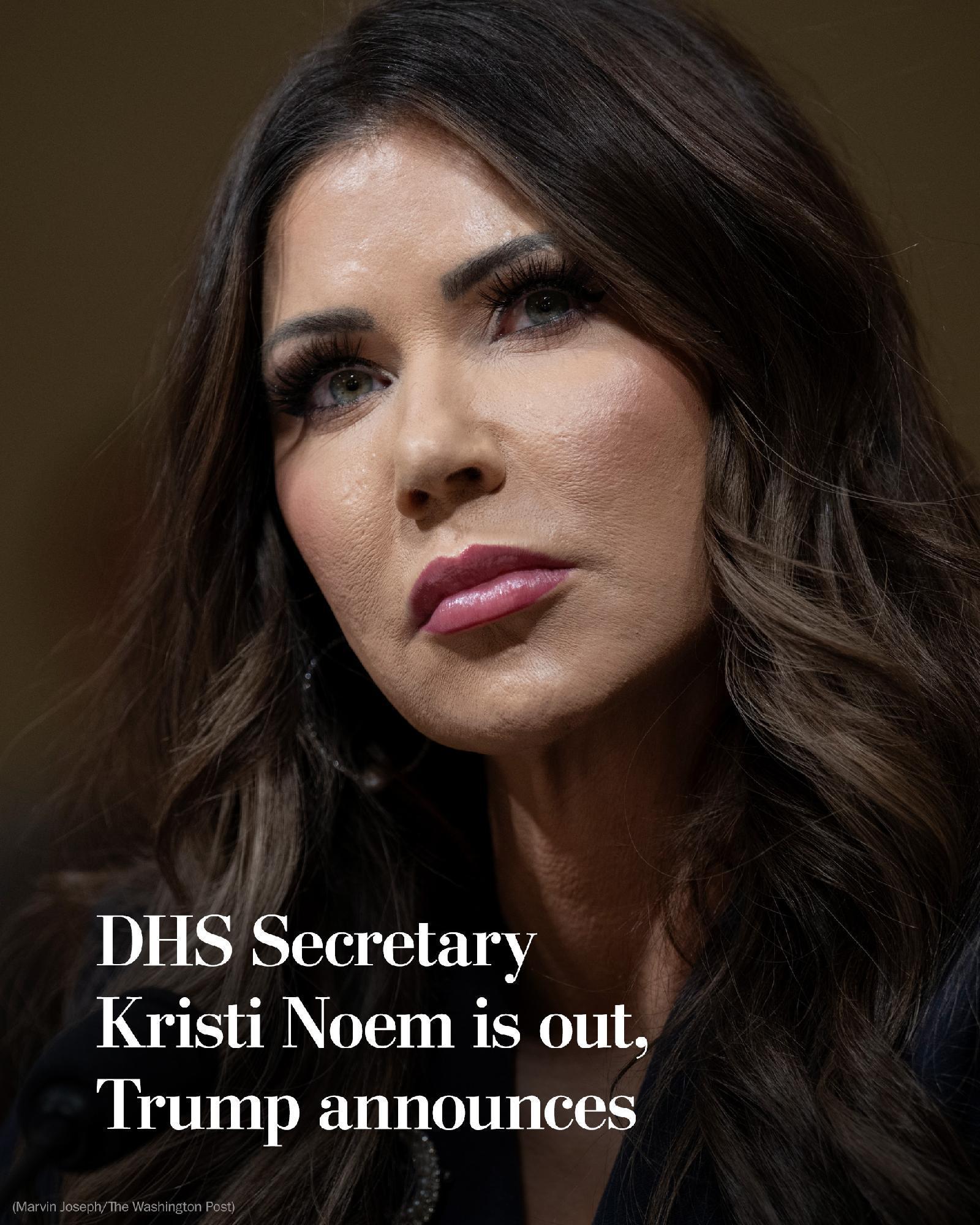 特朗普炒掉司法部长邦迪¹很有意思！特朗普麾下两大美女部长都被炒鱿鱼。但特朗普2