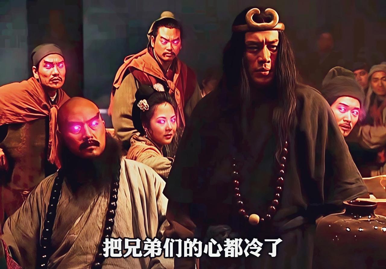 宋江在聚义厅中提招安的时候，武松拍案而起：“今天要招安，明天也要招安，把兄弟们的