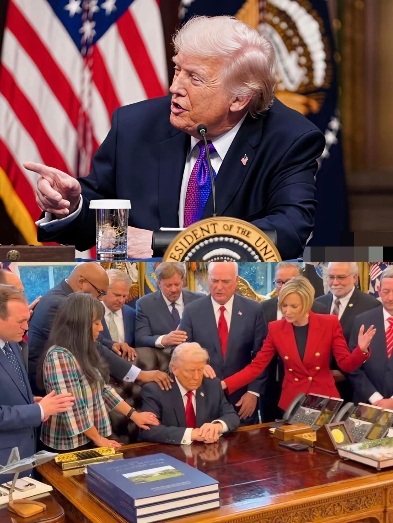 总能未卜先知。总统就是总统[赞][赞]这事有点不可思议。牧师们在白