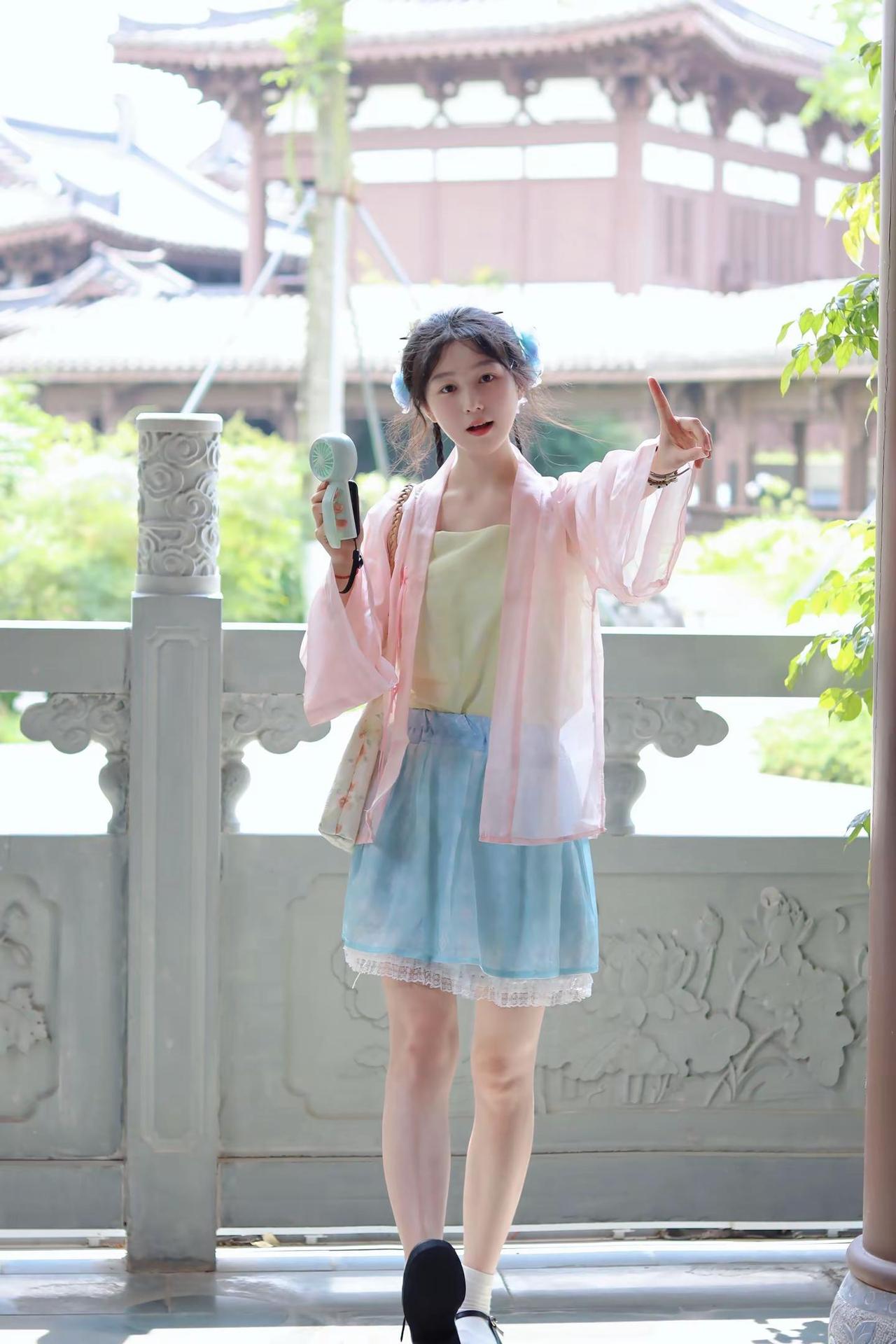 🍧。日常汉服古风少女汉元素夏季穿搭