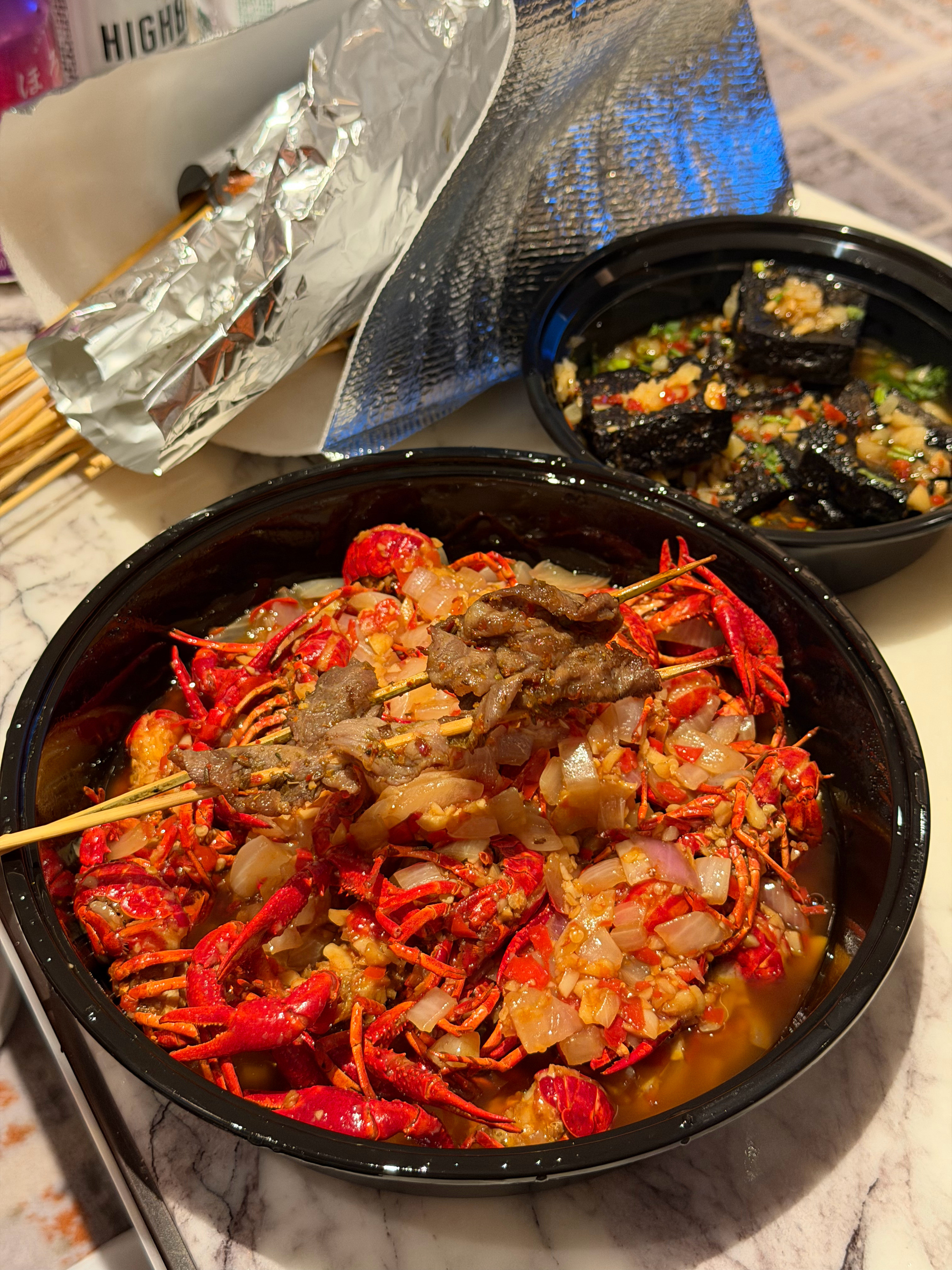 早上好啊，这些是凌晨吃的，应该算早饭吧长沙