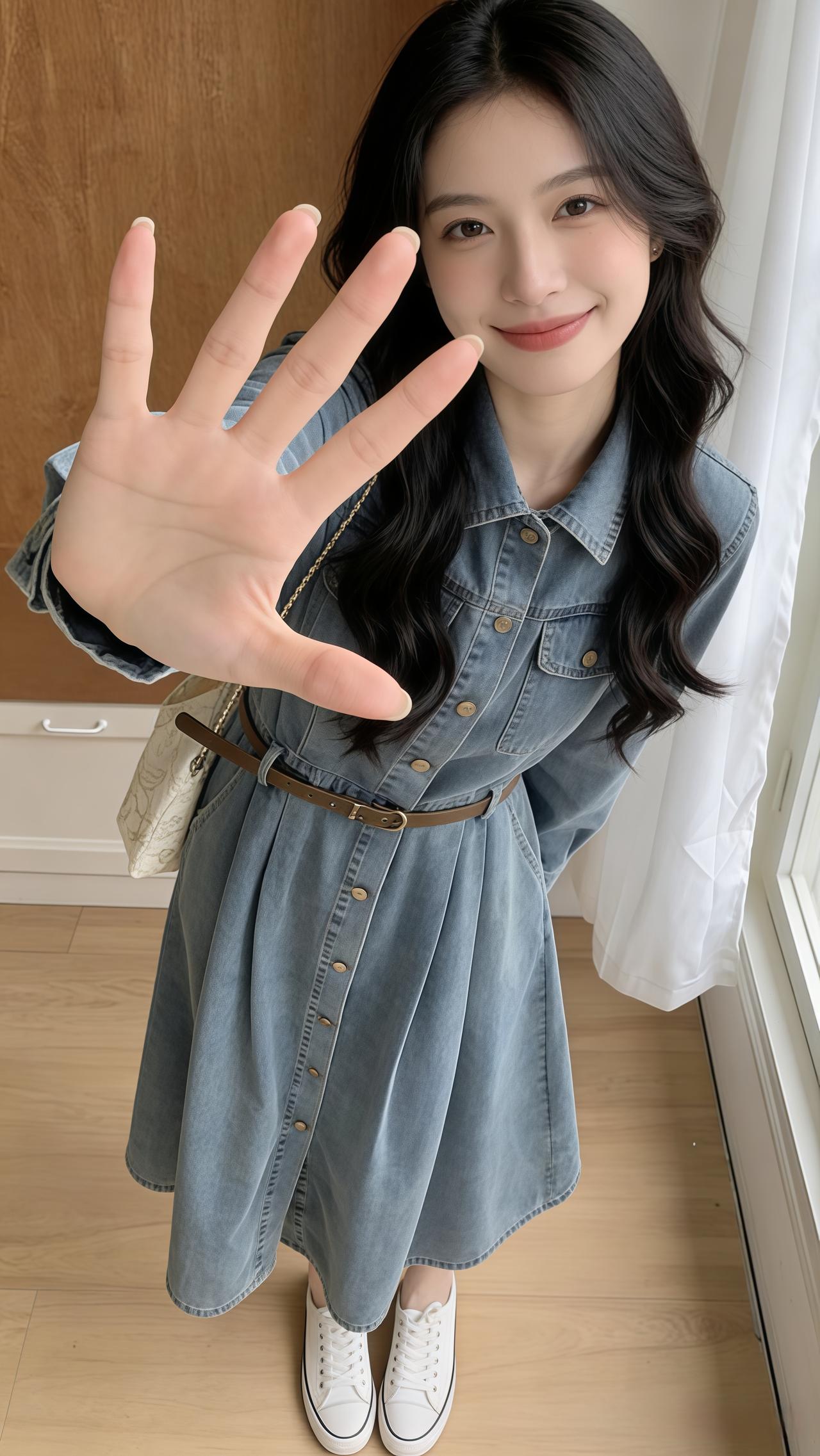 每日搭配分享👗时尚穿搭穿出你的chic风牛仔裙穿搭气质穿搭