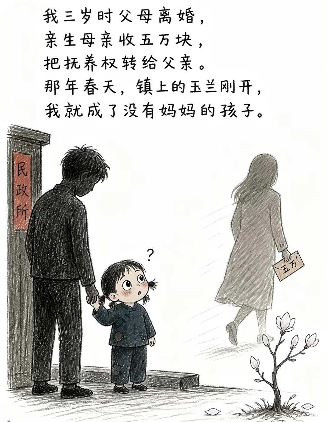 好不容易拥有的温暖，还是失去了故事漫画催泪故事不是血缘胜似血缘继母亲情