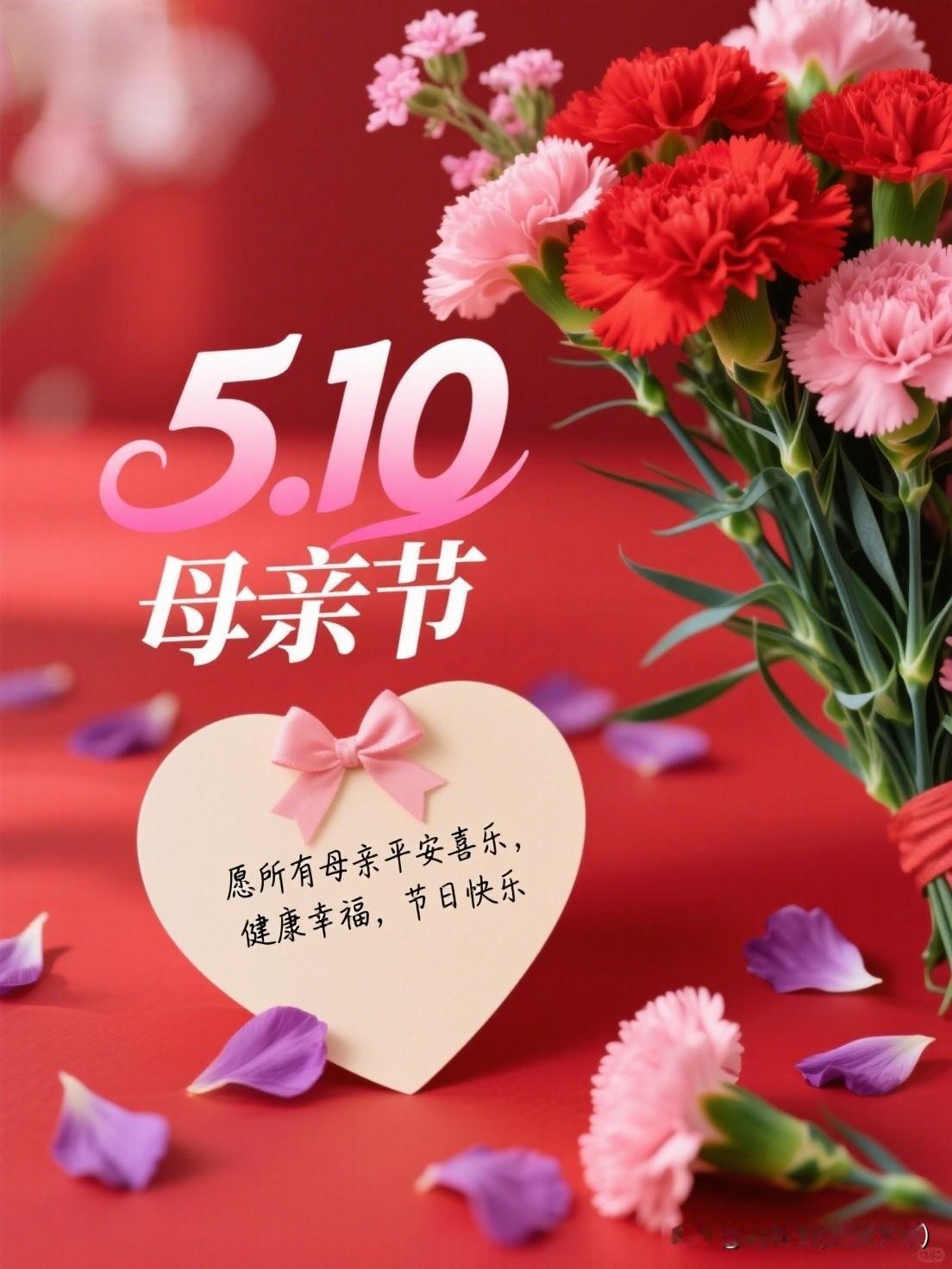 《5·10母亲节》[比心]母亲节快乐♥[玫瑰][玫瑰]母爱绵绵无尽休，青丝