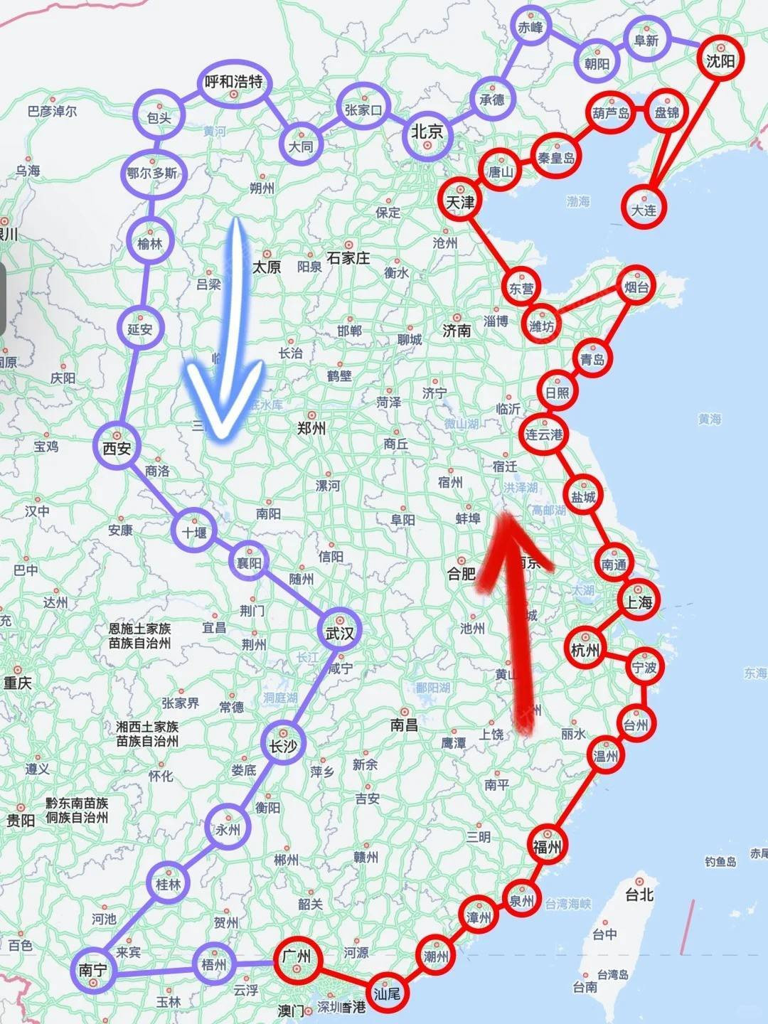 看到一个人做的自驾游规划路线，合理吗？这要多久？我怎么感觉这样走都在赶路了