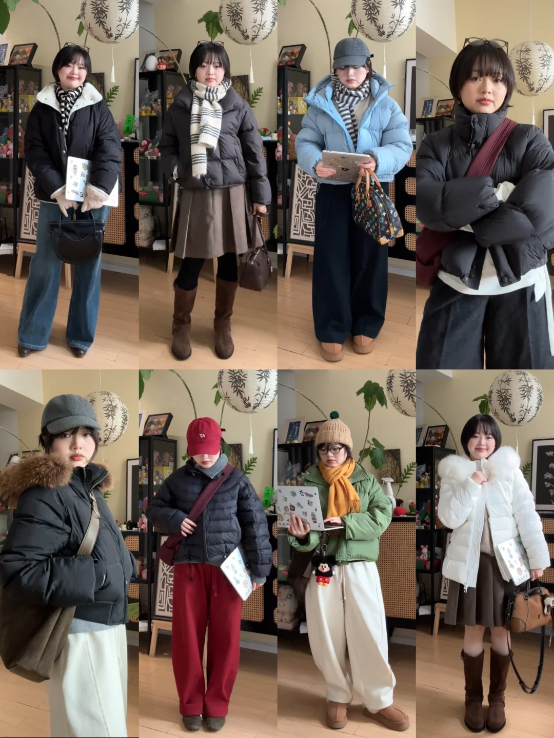 155微胖搭配✨冬日通勤🔟套羽绒服搭配～