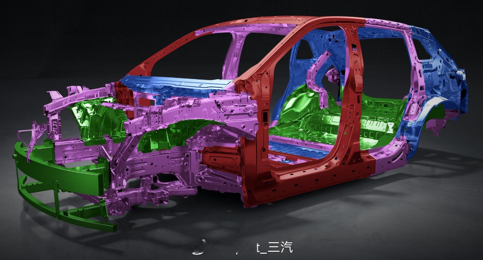 biw星途EX7智界r7星途EX7和智界r7基本上就是同一个白车身啊