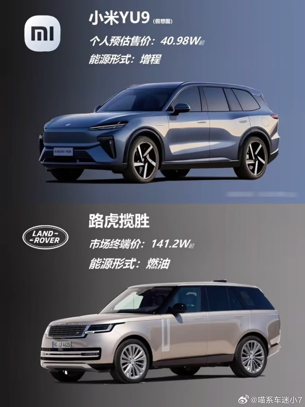 之前小米几款车都卖爆，米首款大型增程SUV增程车来啦，代号昆仑，年底就会有消息，