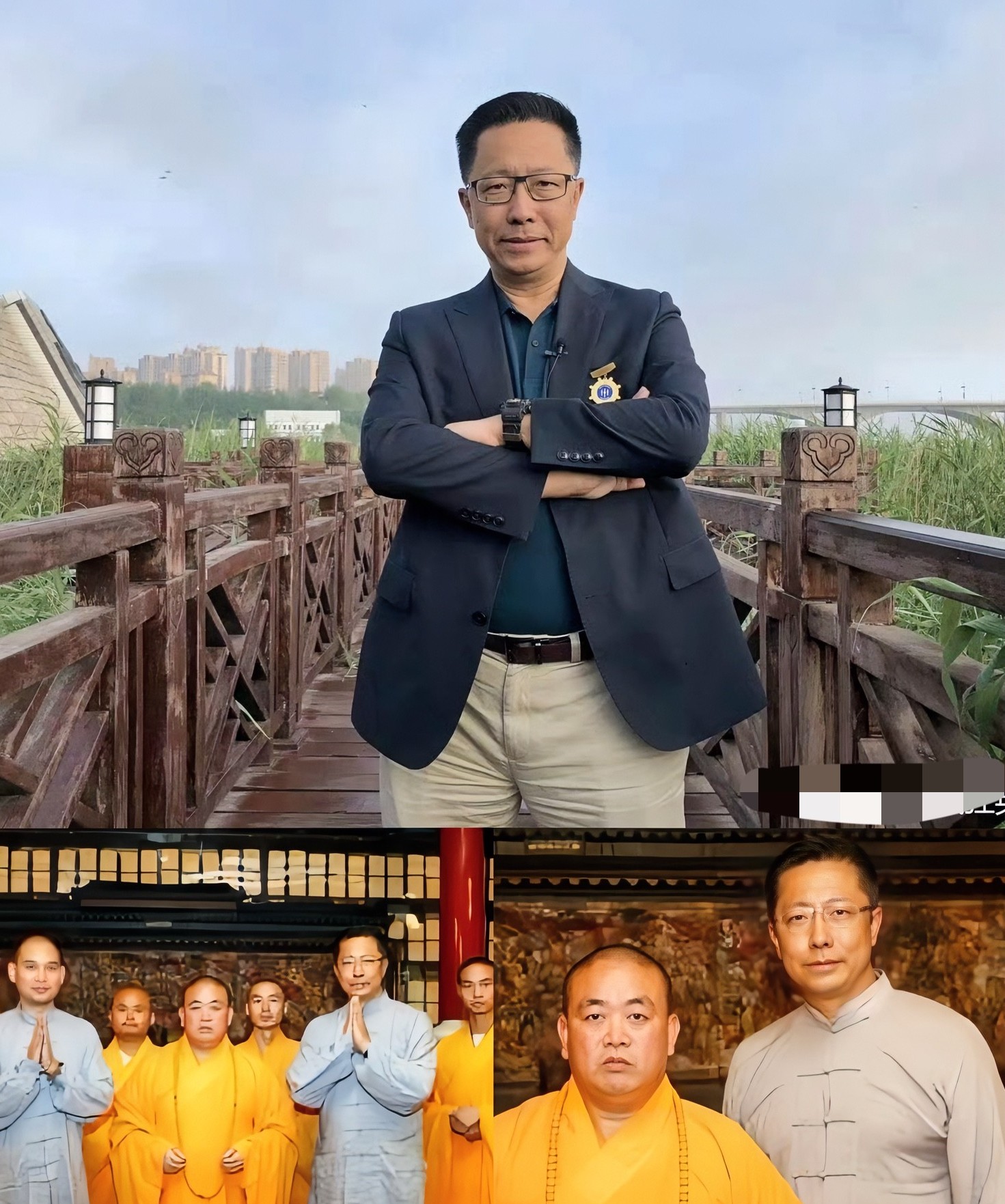 万万没想到释永信的弟子除了释小龙，还有疯狂学英语的创始人李阳！2