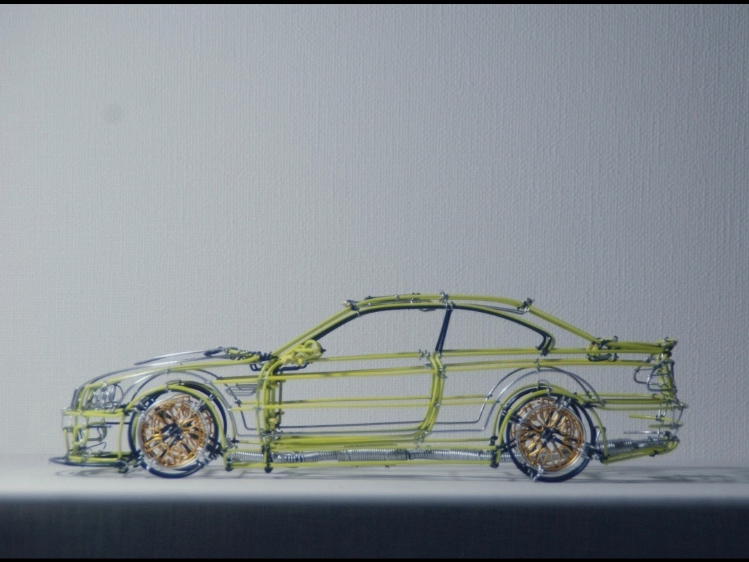 网友手搓车模线稿你看出这是哪台车了么