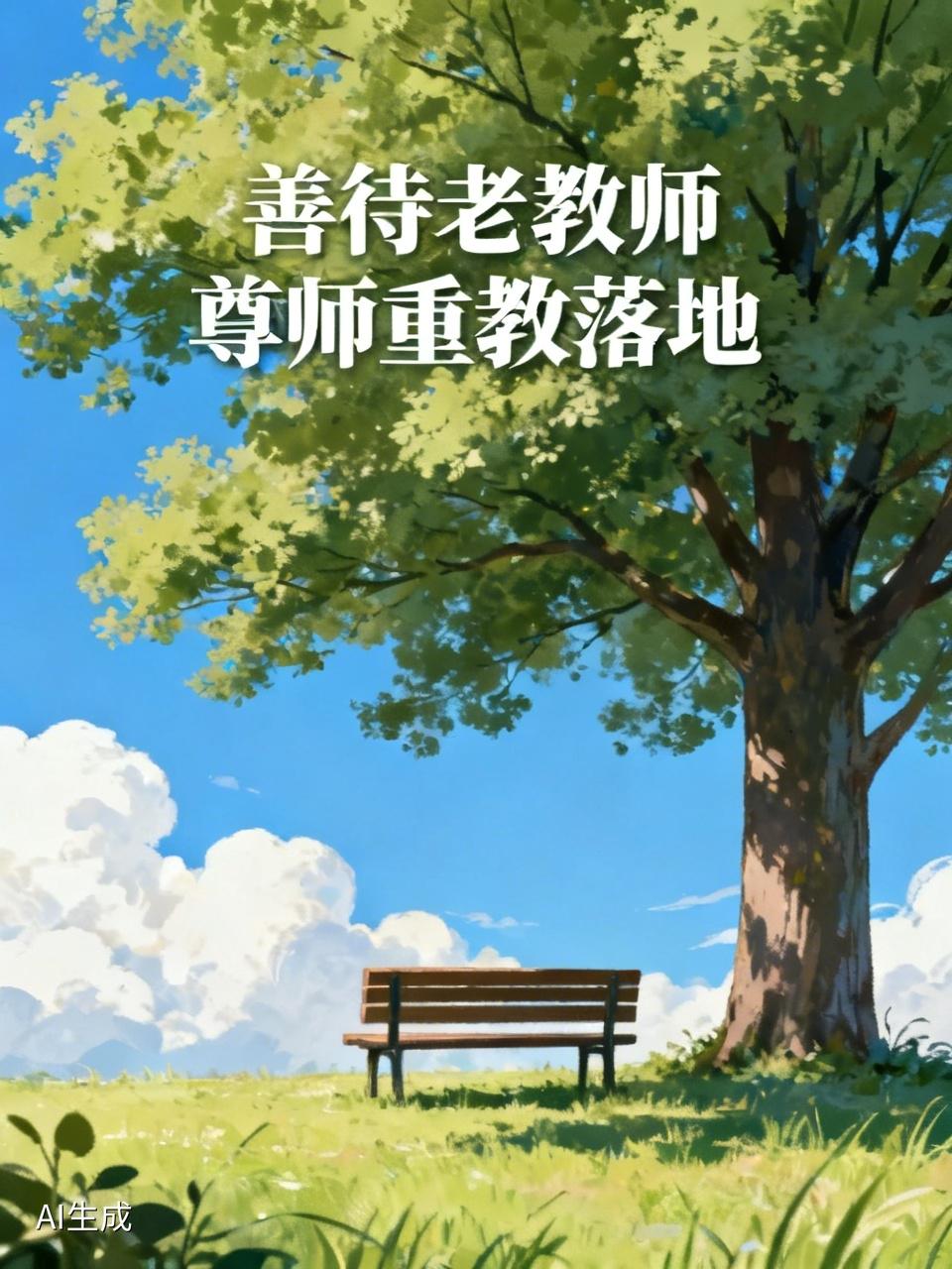 善待50岁以上的老教师，让尊师重教真正落地。年轻人工作难找，教师却要延迟退休，