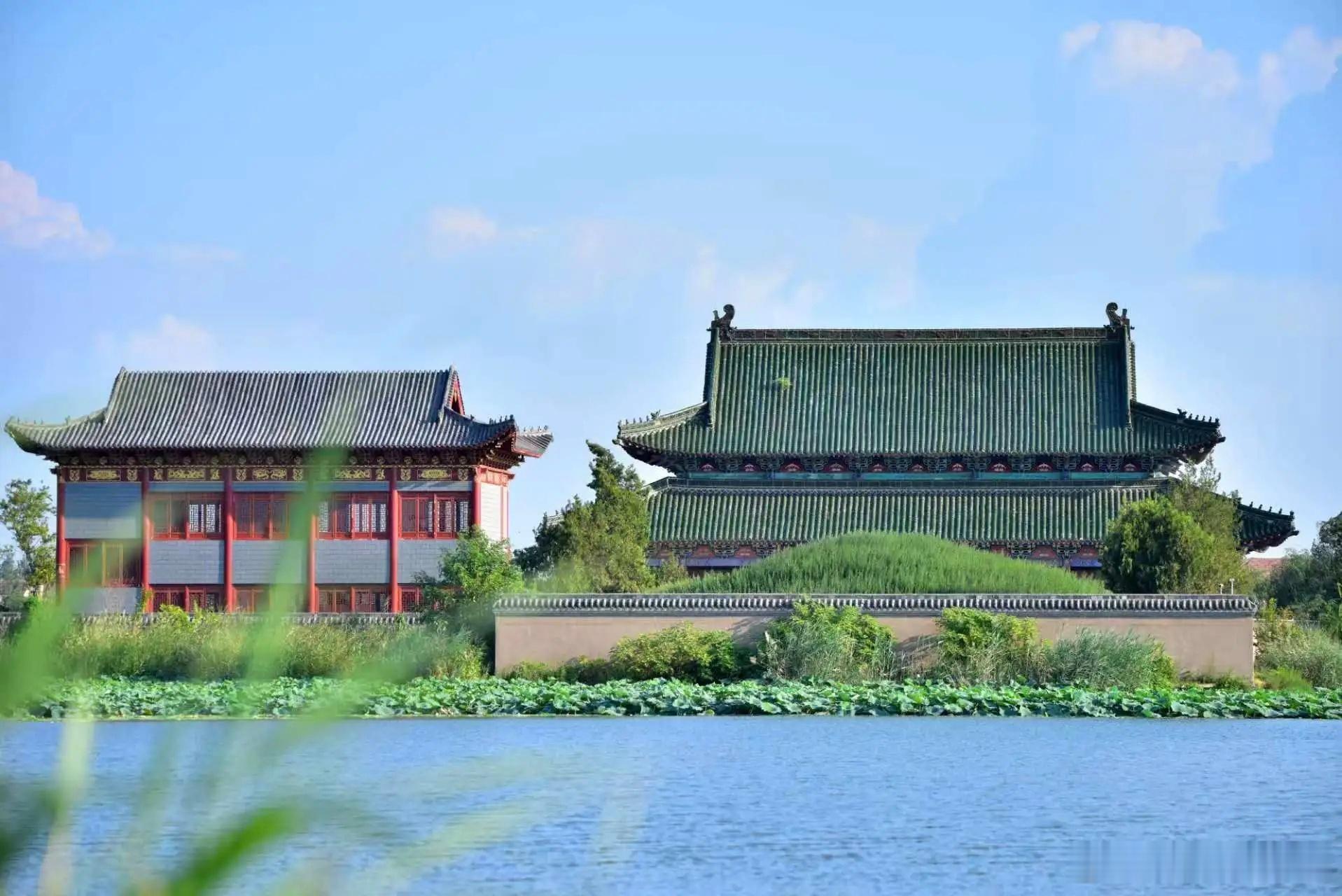 淮阳万顷荷花顺着湖面铺开，澄澈碧水绕城流淌～风裹着荷香漫过岸堤，每一步都踩在夏日