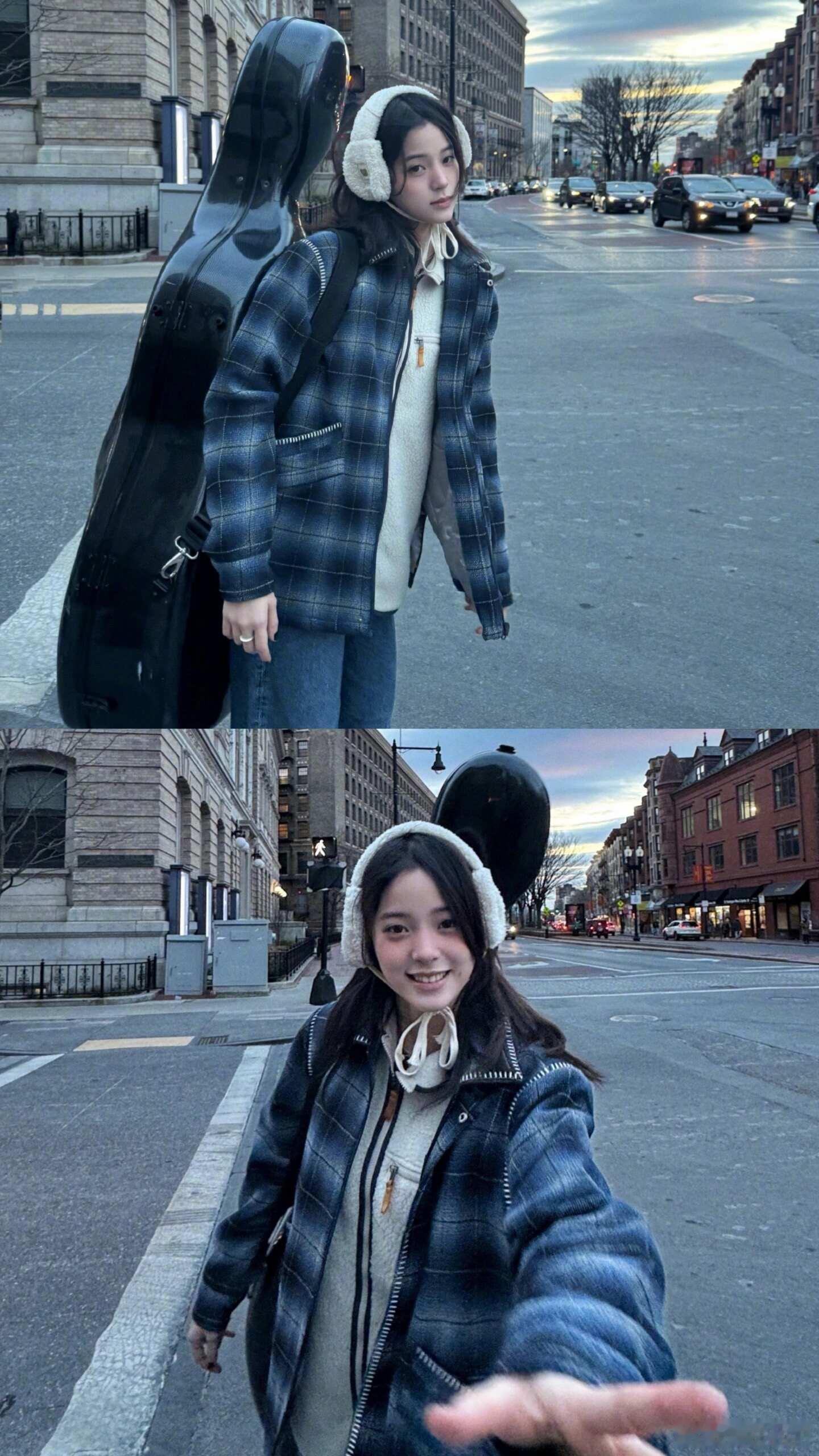 欧阳娜娜这才是我想拍的游客照