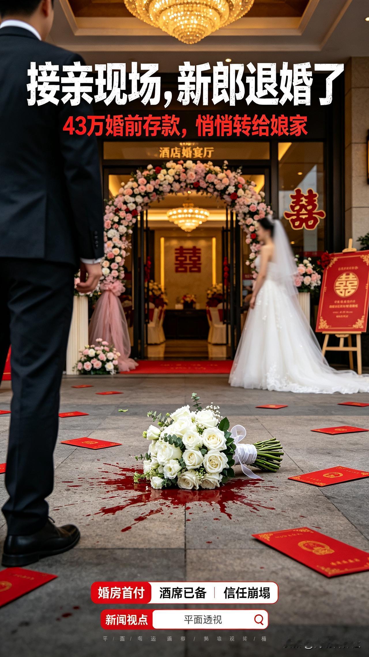 接亲现场直接退婚！43万婚前存款悄悄补贴弟弟，到底是谁错了？长沙这场接亲现场