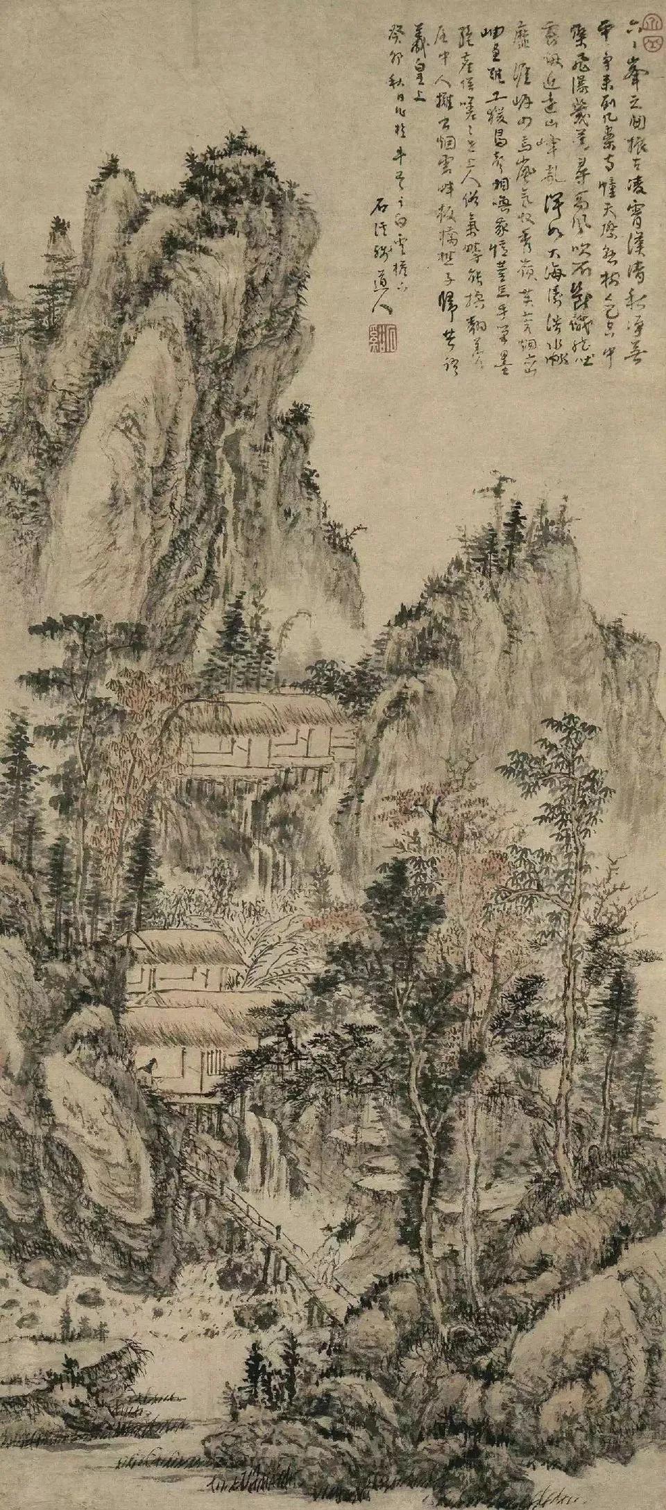 【清初"二石"之一髡残：从抗清志士到画坛高僧，他的山水里藏着千岩万壑的人生】