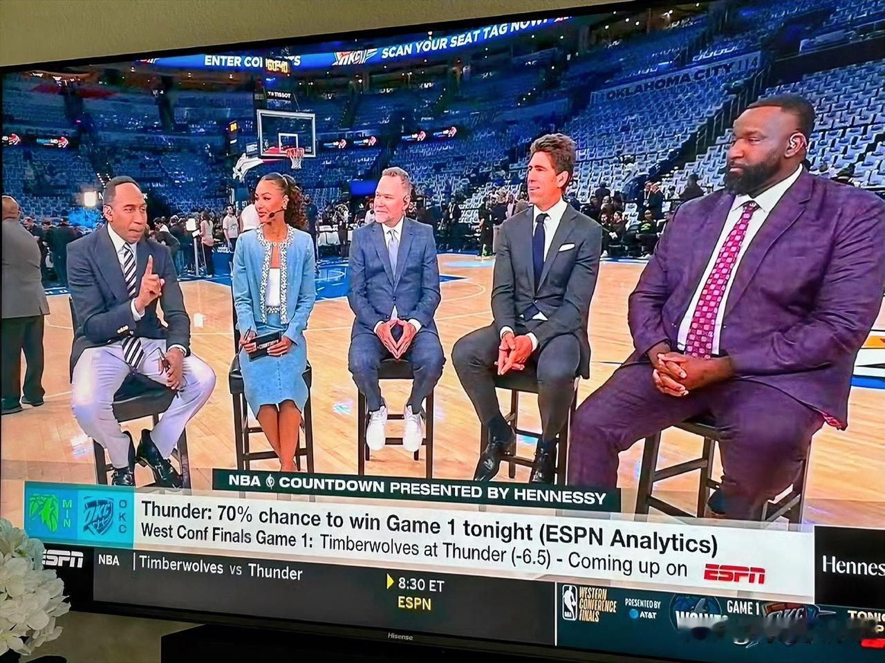 下岗再就业！！！诸葛马龙回来了，加入ESPN报道西决赛事！掘金被淘汰，雷霆晋