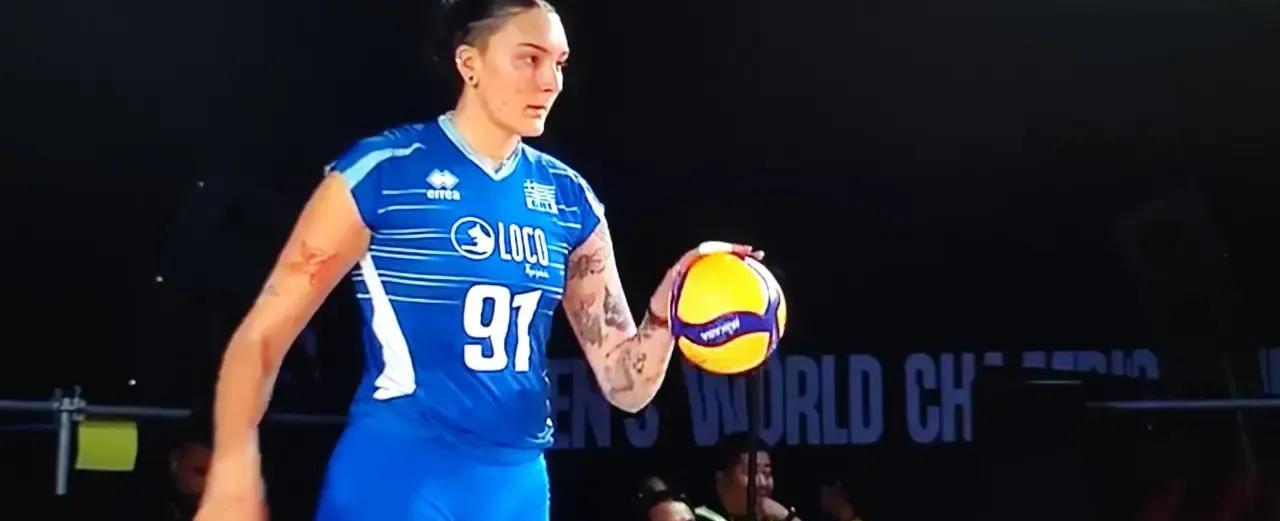我又失算了！原本以为手感火热的希腊女排会干掉法国队，因为91号接应安特利拥有2