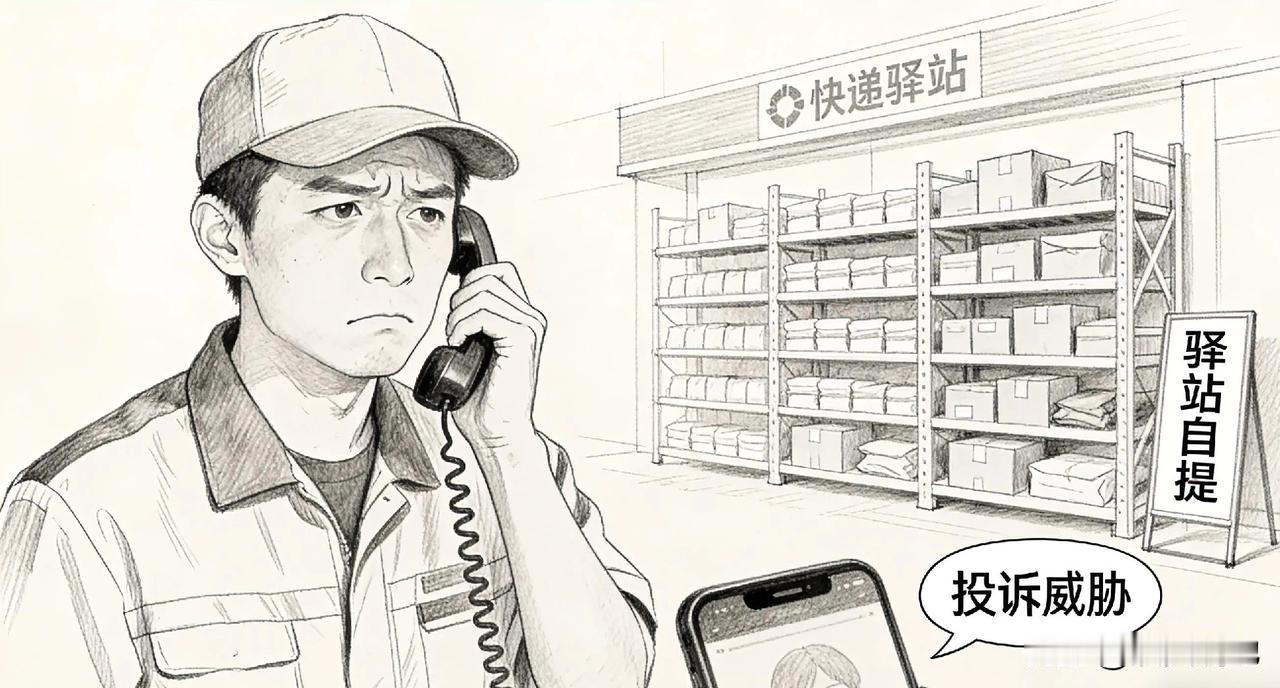 一位快递小哥说，“真的太委屈了！有些顾客网购，明明选了驿站自提，我们按流程来，