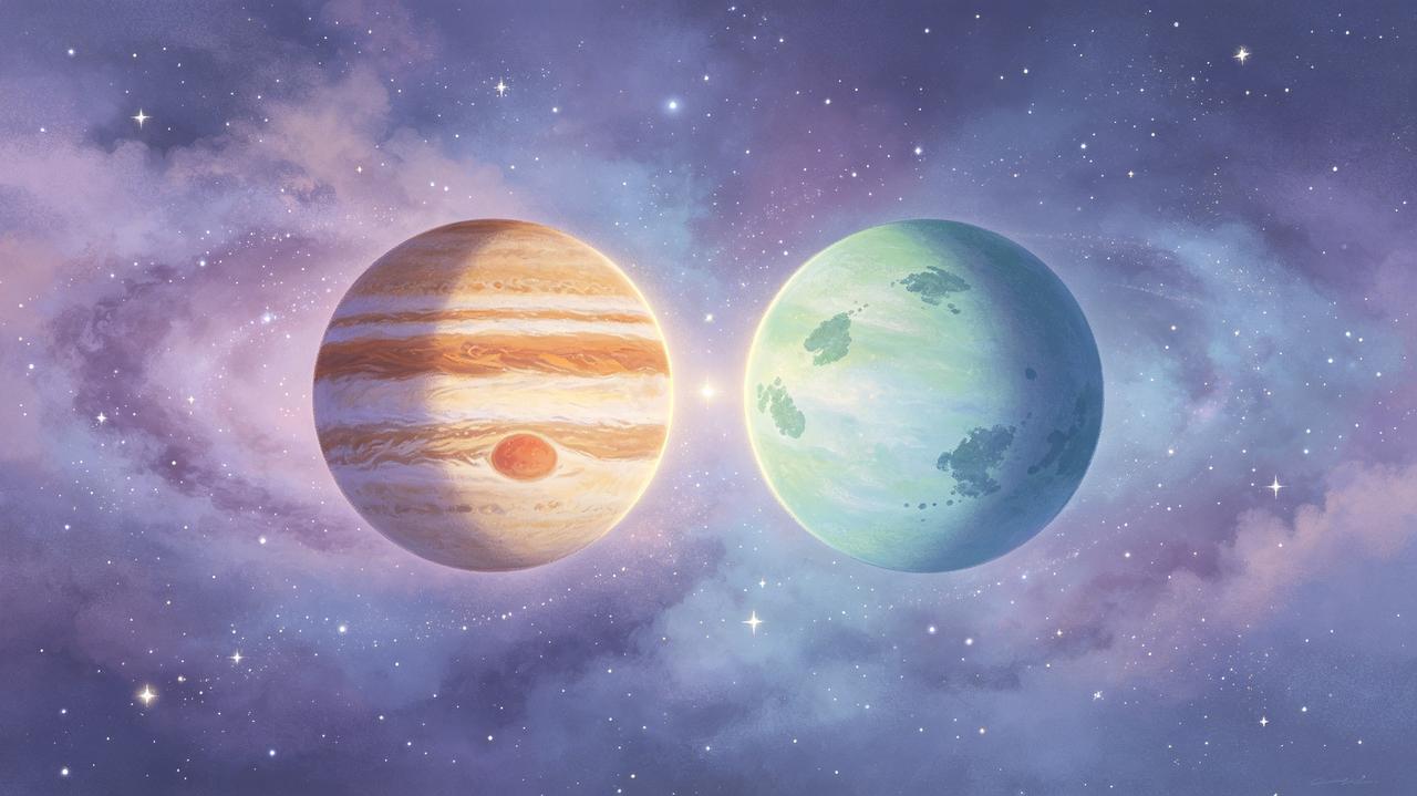 ✨今日星象复盘——木星与海王星的温柔对话今日宇宙主题："向外探索，向内回归