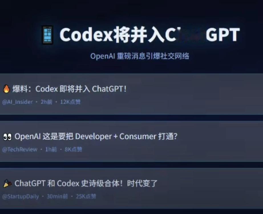 Codex并入ChatGPT，豆包压力陡增！国产AI缺硬核代码引擎Open