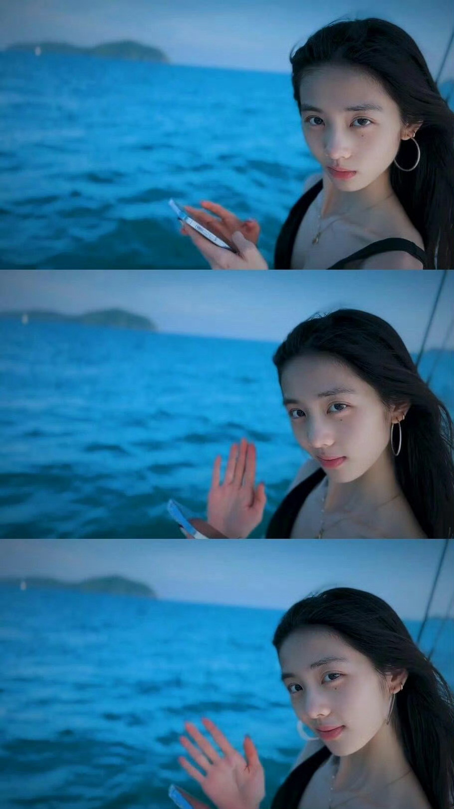 她好像很喜欢潜水，长相也很贴的感觉~🏖️黄多多出演人鱼​​​