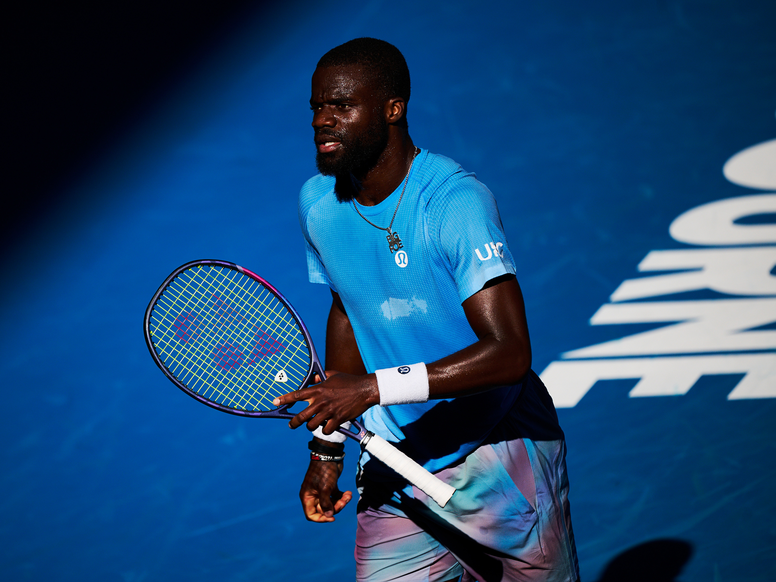 蒂亚福澳网2026初亮相！浅蓝系Lululemon和澳网蓝也很搭！摄影：记者