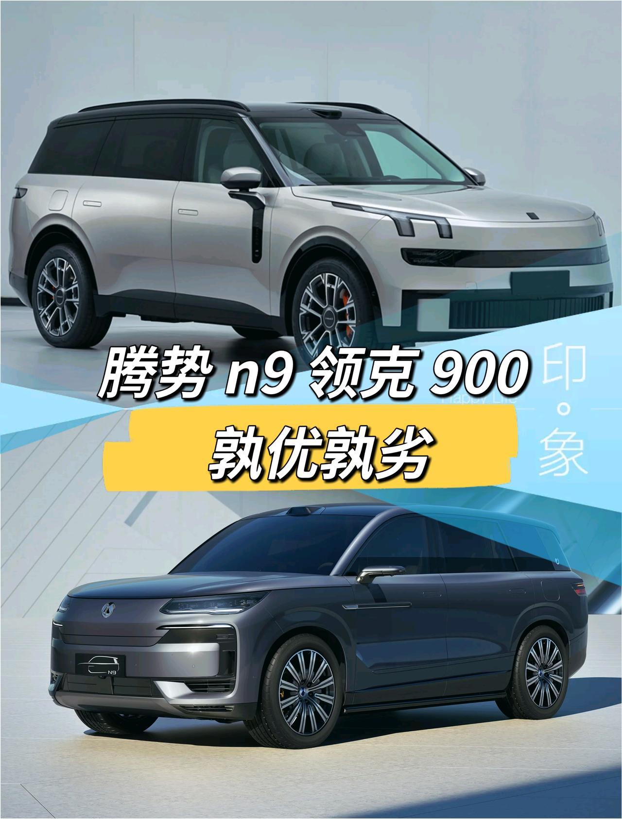 两个车都去看过了，感觉领克900走的是那种性价比和中高产家庭路线，腾势n9偏商务